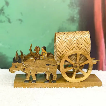 Grameencraft Handmade Wooden Bullock Cart