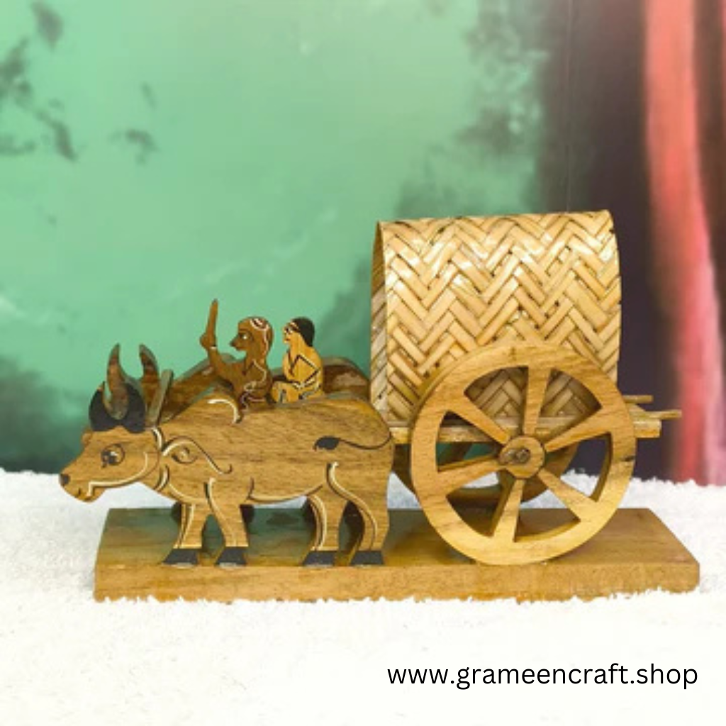 Hand Made Wooden Bullock Cart