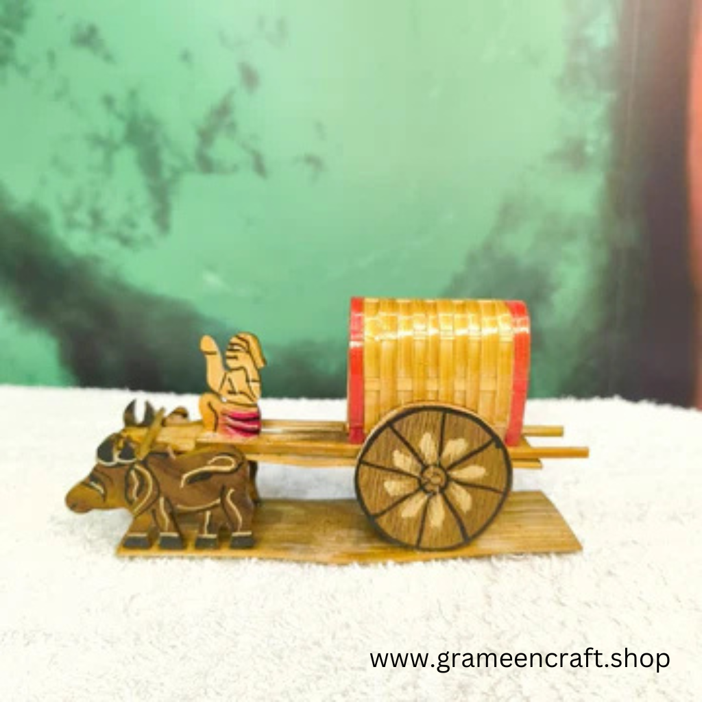 Hand Made Bamboo Bullock Cart