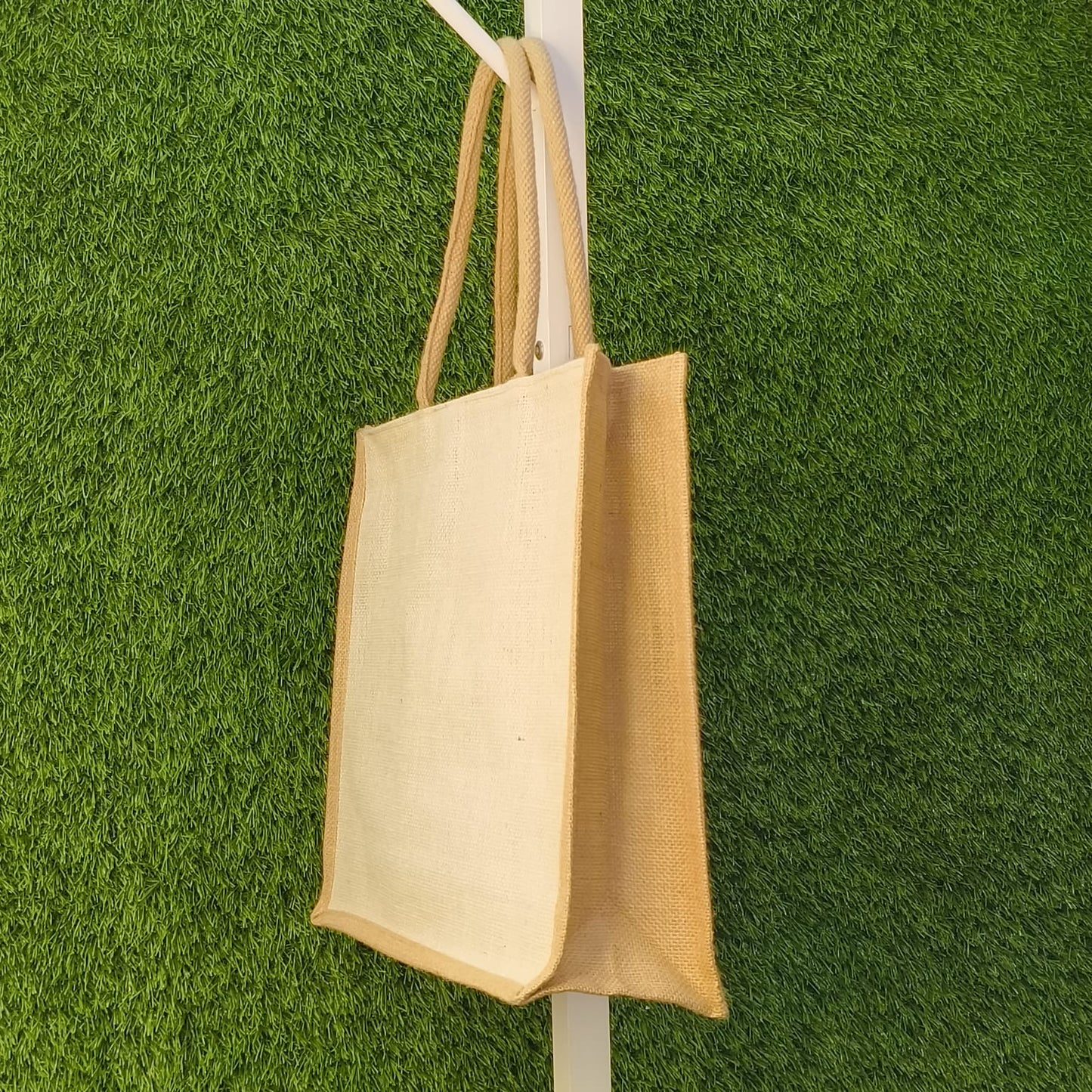 Hand Painted Jute Shopping Bag