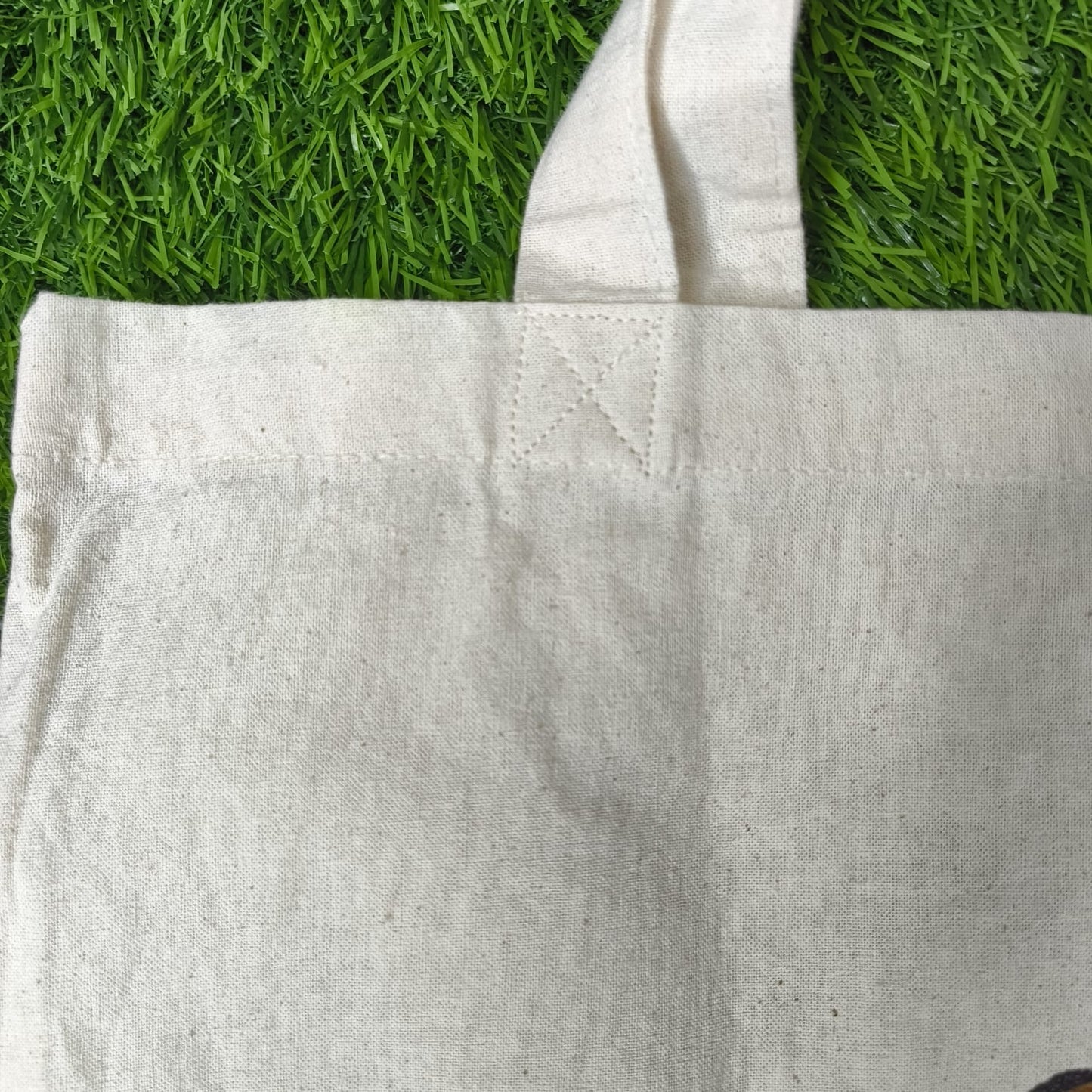 HAND PAINTED CANVAS TOTE BAG