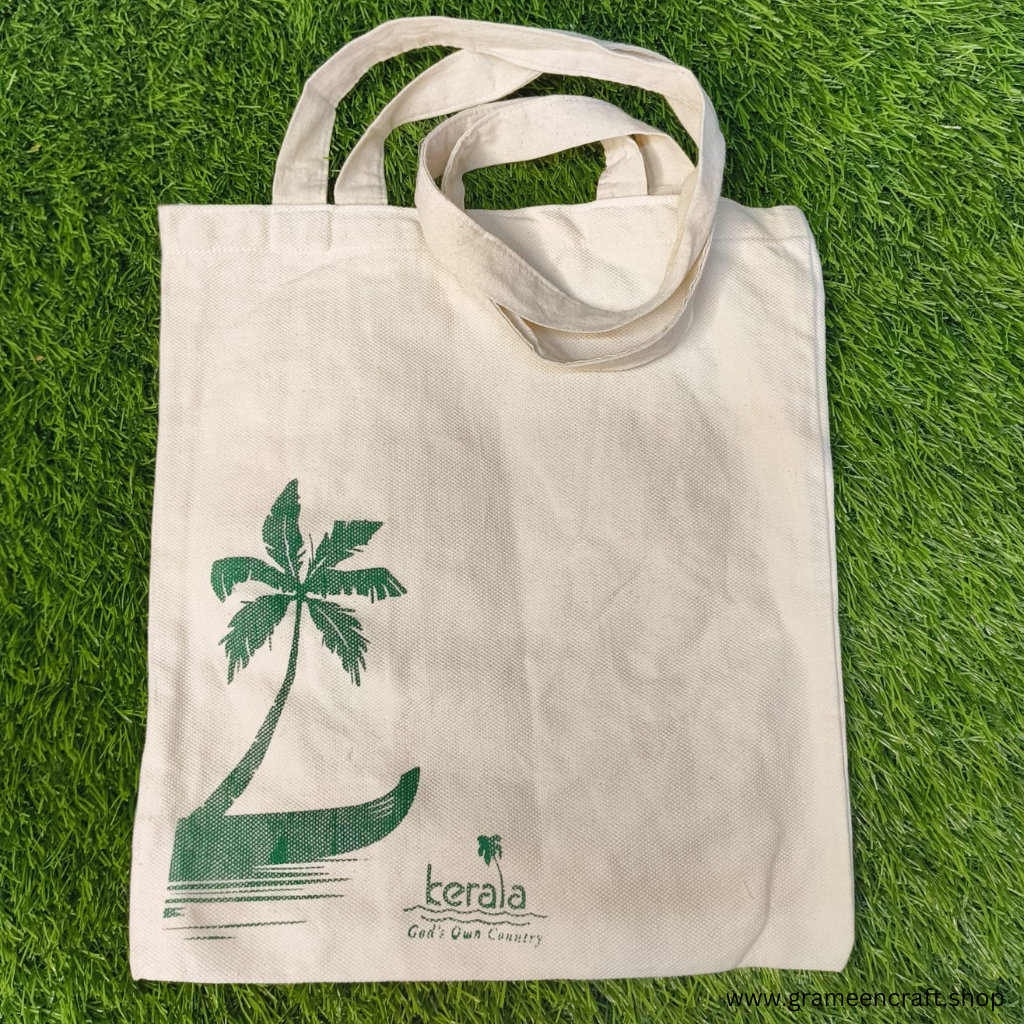 Printed Tote Bag | new gen bags online | Trendy shoulder bag| Shop eco-friendly bags online from www.grameencraft.shop | Cotton bag | Online cotton tote bag