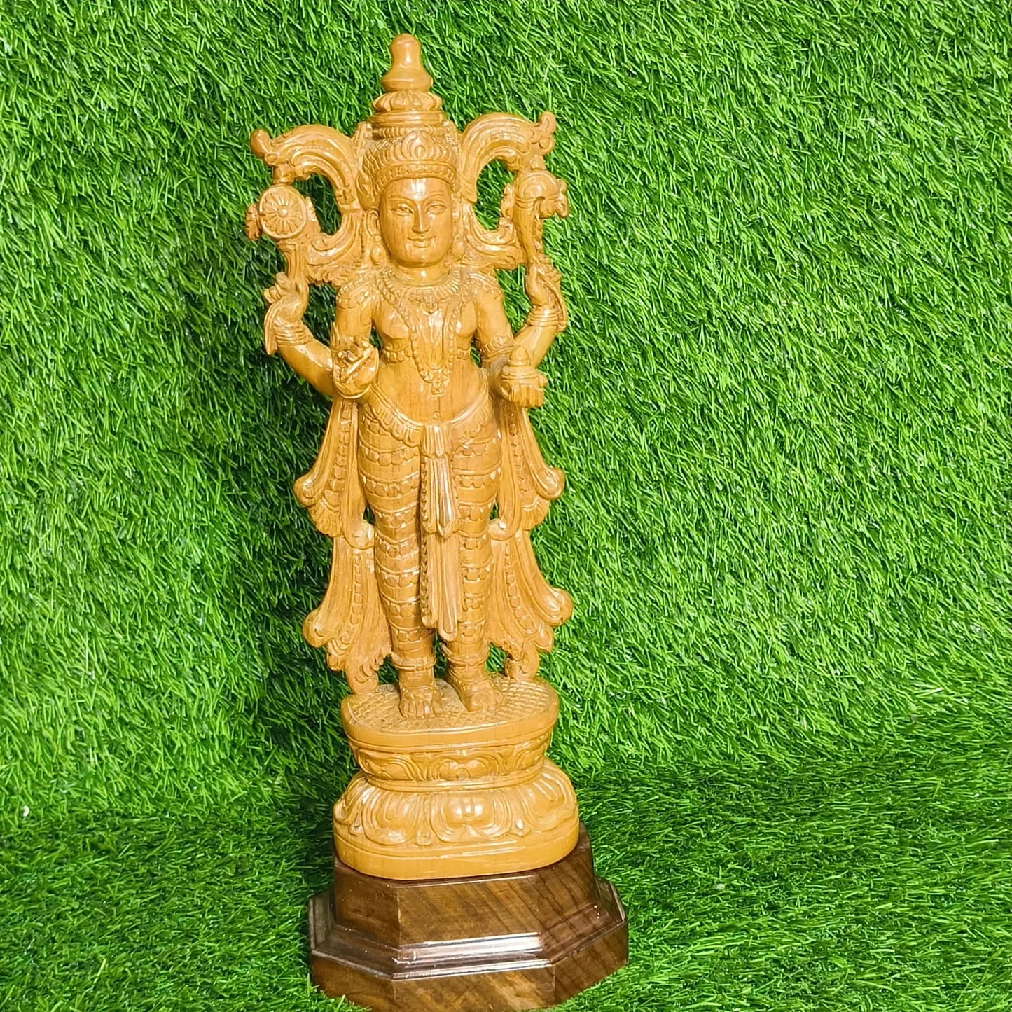 Wooden Dhanwanthari Murthy Idol