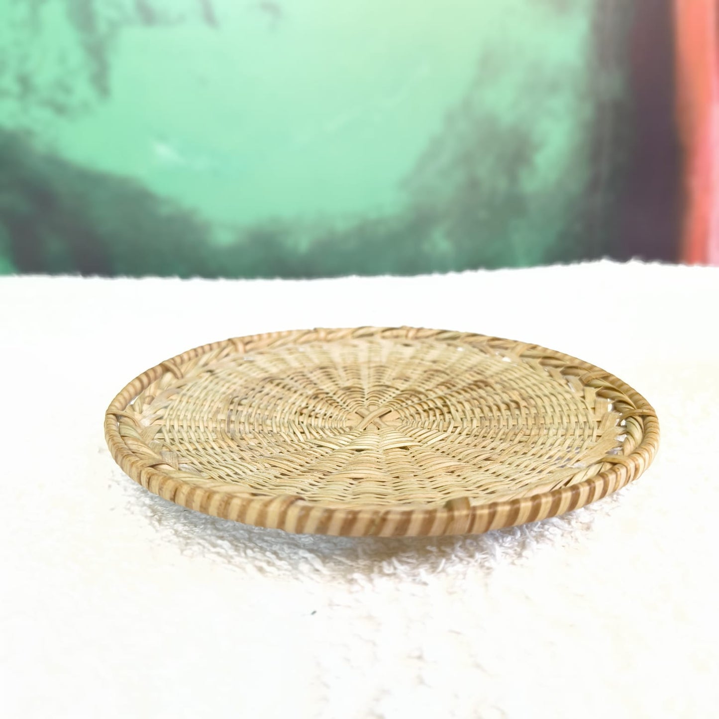 Decorative Bamboo Woven Cup and Saucer