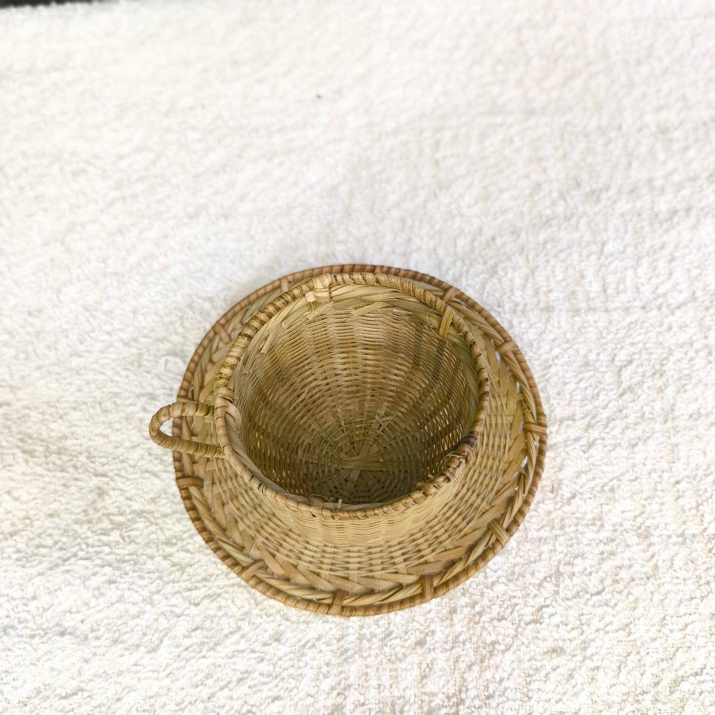 Decorative Bamboo Woven Cup and Saucer