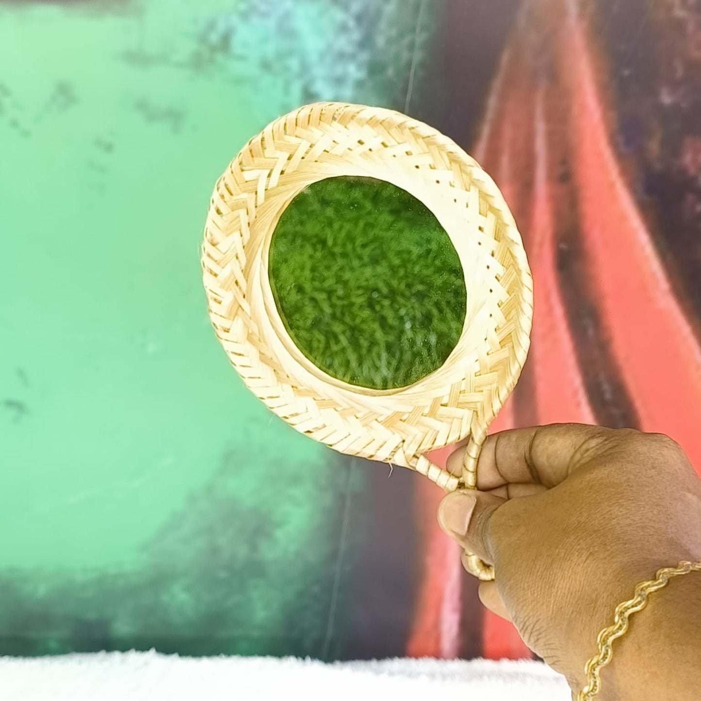 Bamboo Handy Mirror