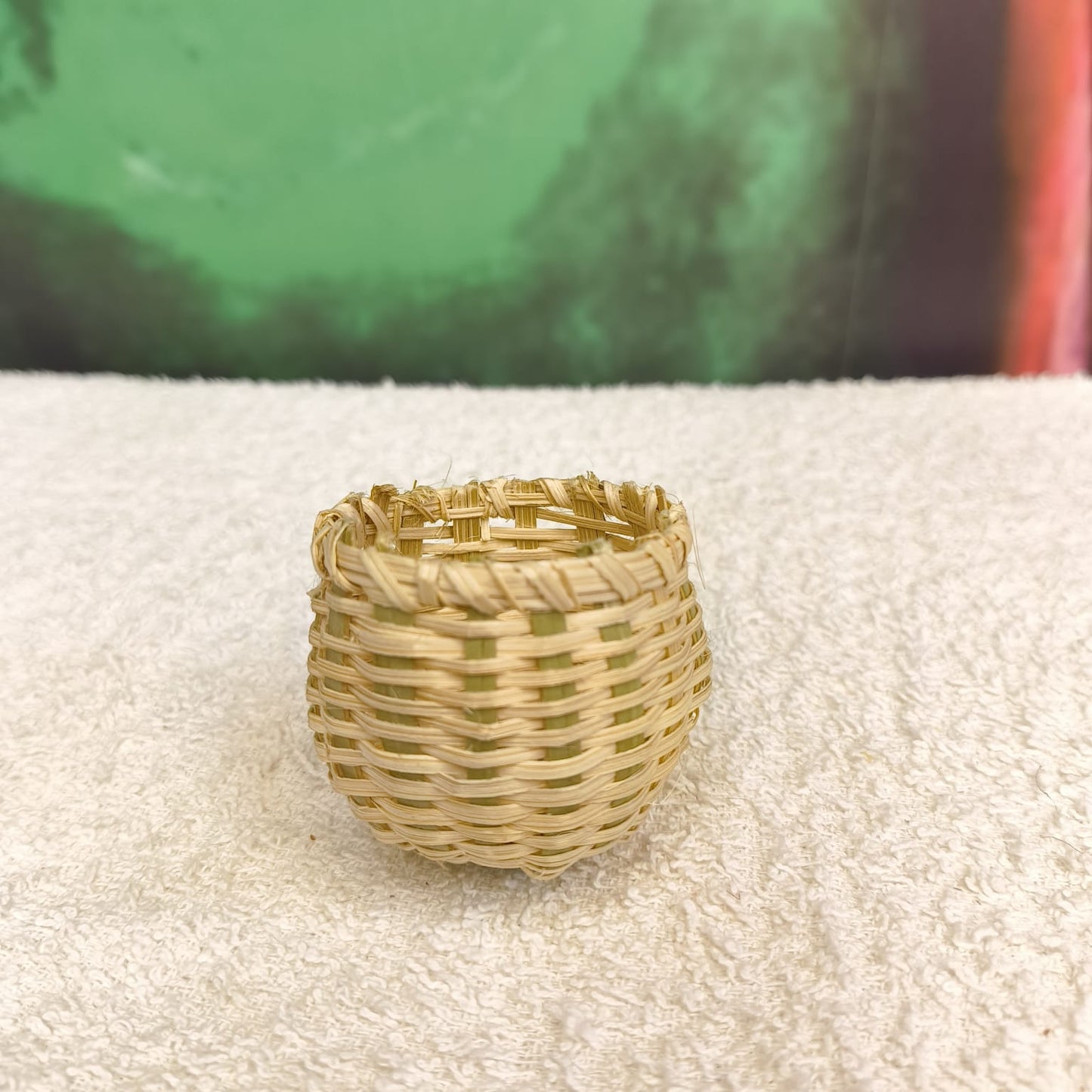 Handwoven Cane Classic Pen Holder