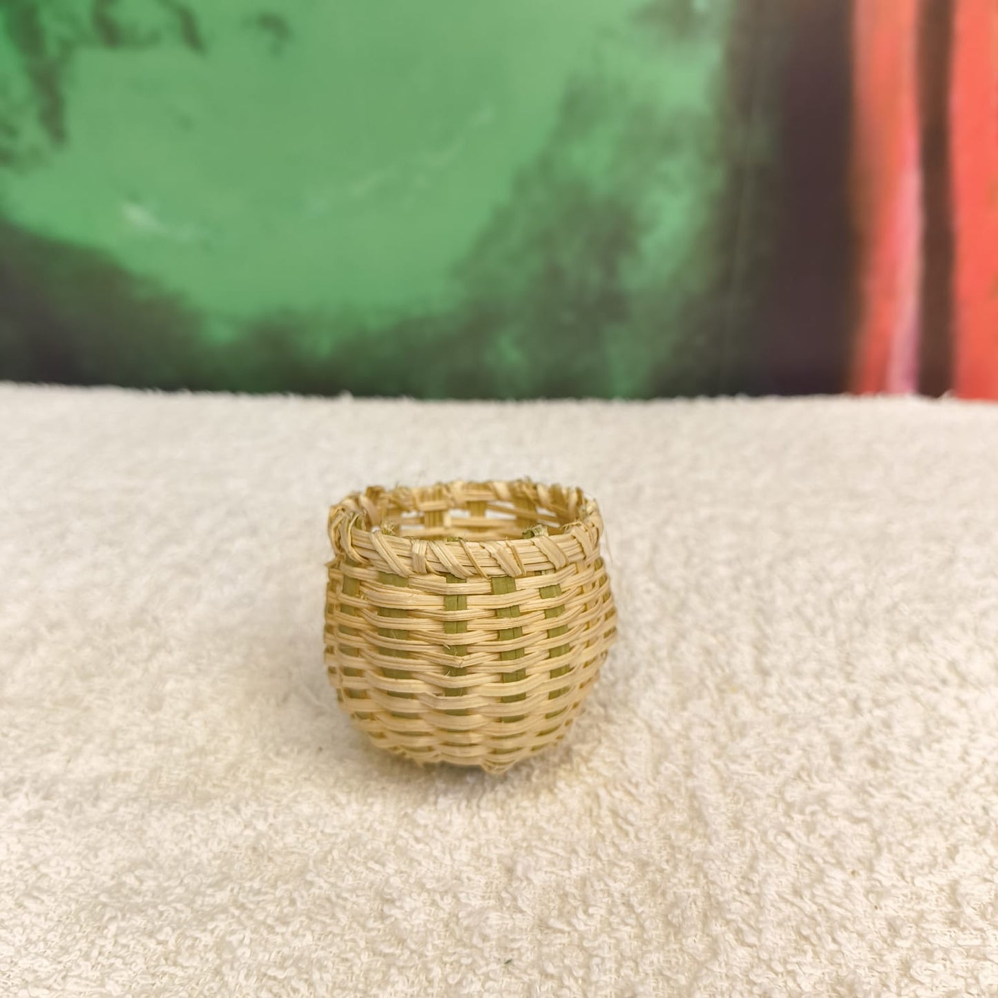 Handwoven Cane Classic Pen Holder