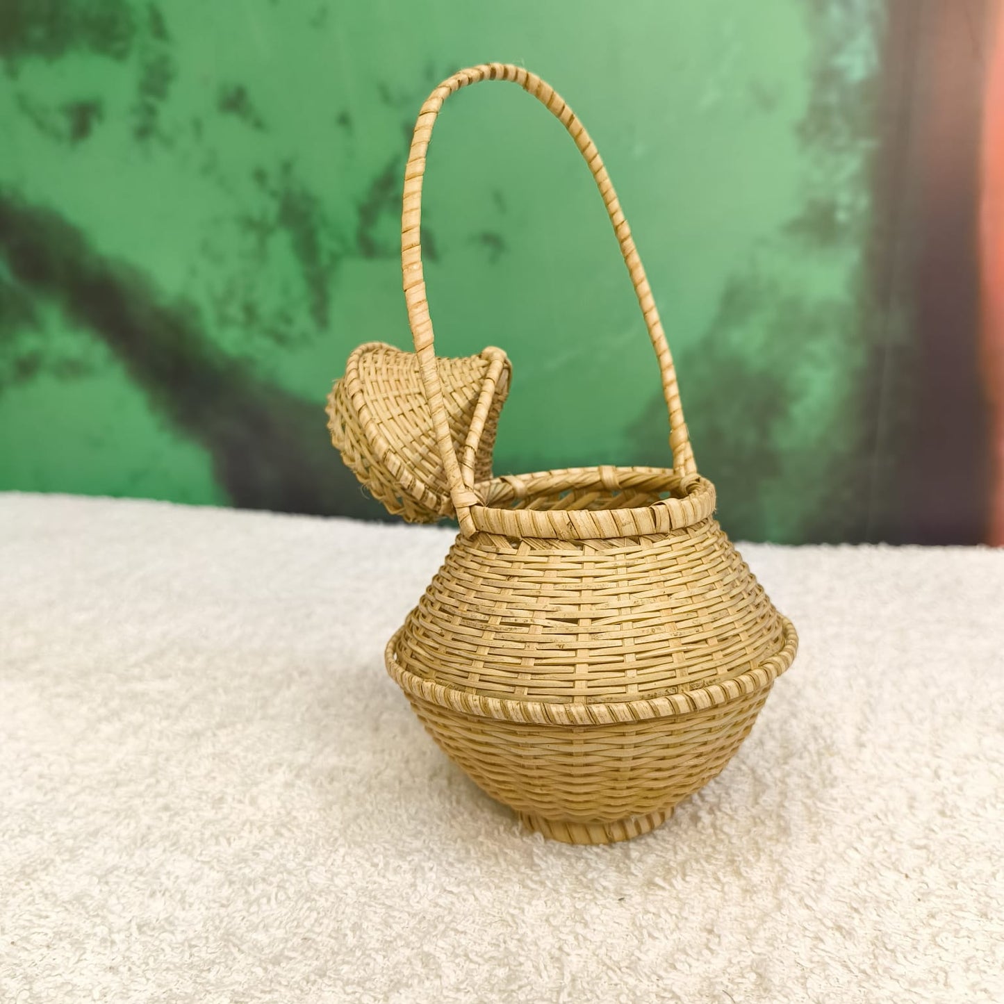 Green Bamboo Lantern
