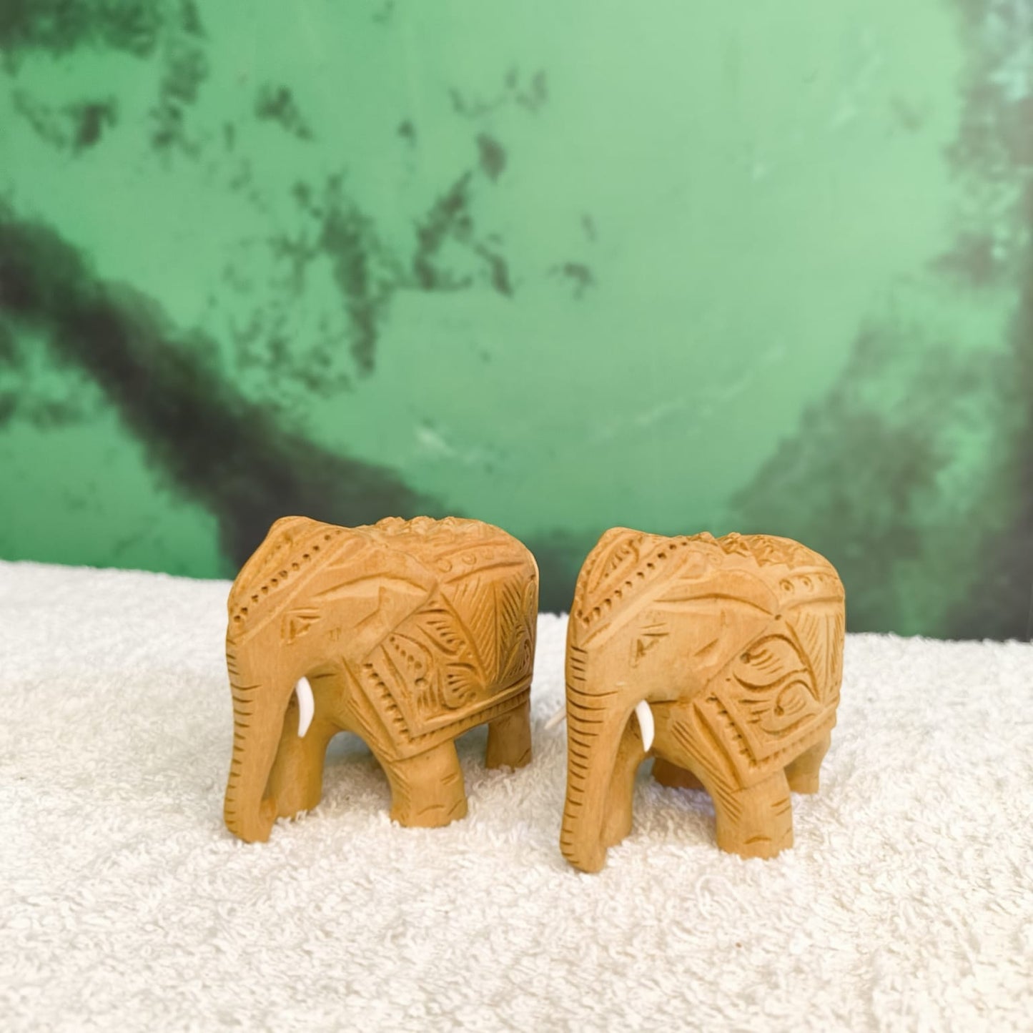 Wooden Handicraft Elephant Showpiece
