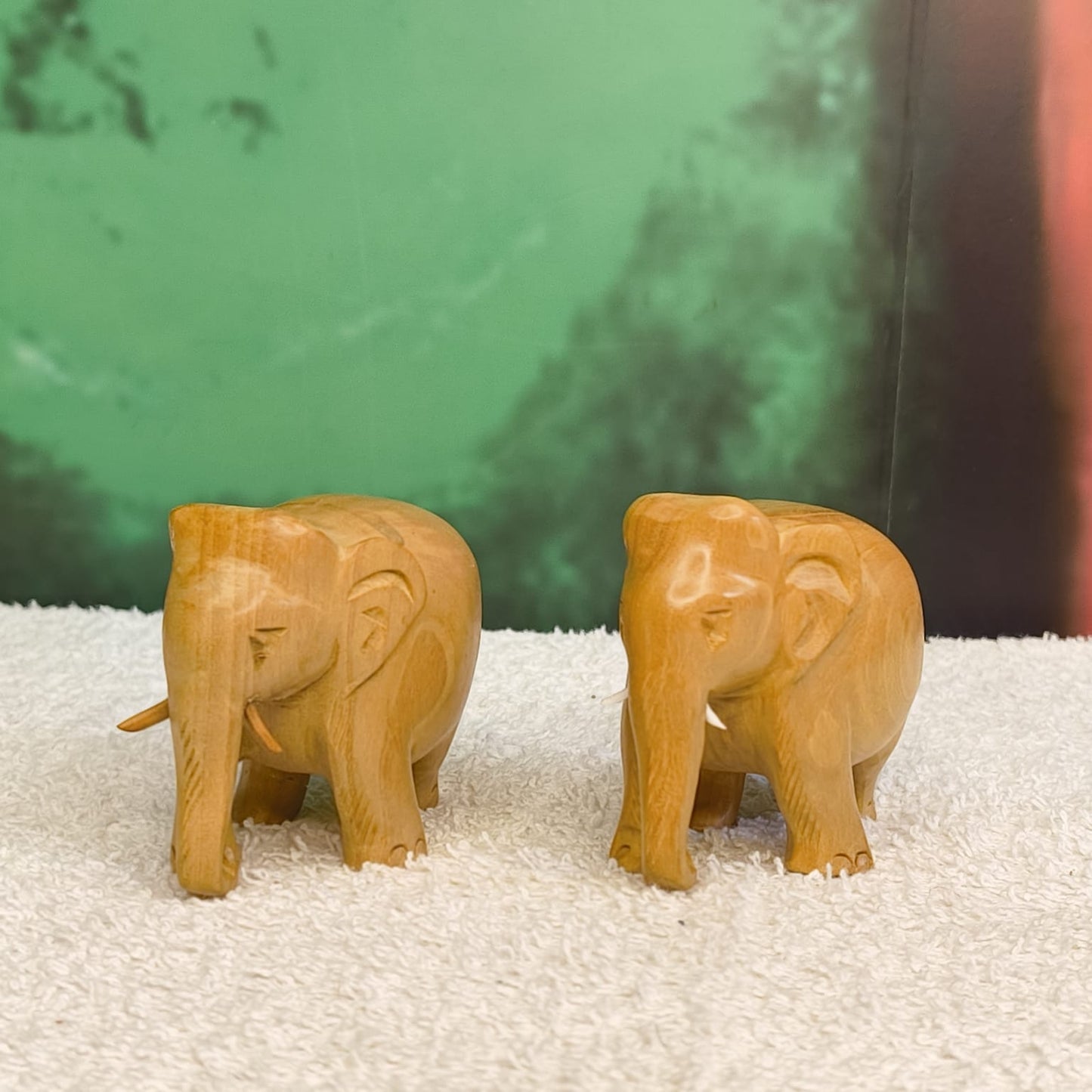 Wooden Handicraft Elephant Showpiece