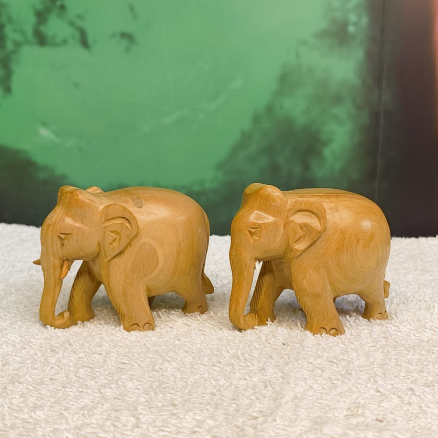 Wooden Handicraft Elephant Showpiece