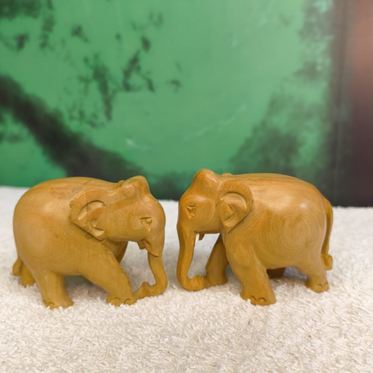 Wooden Handicraft Elephant Showpiece