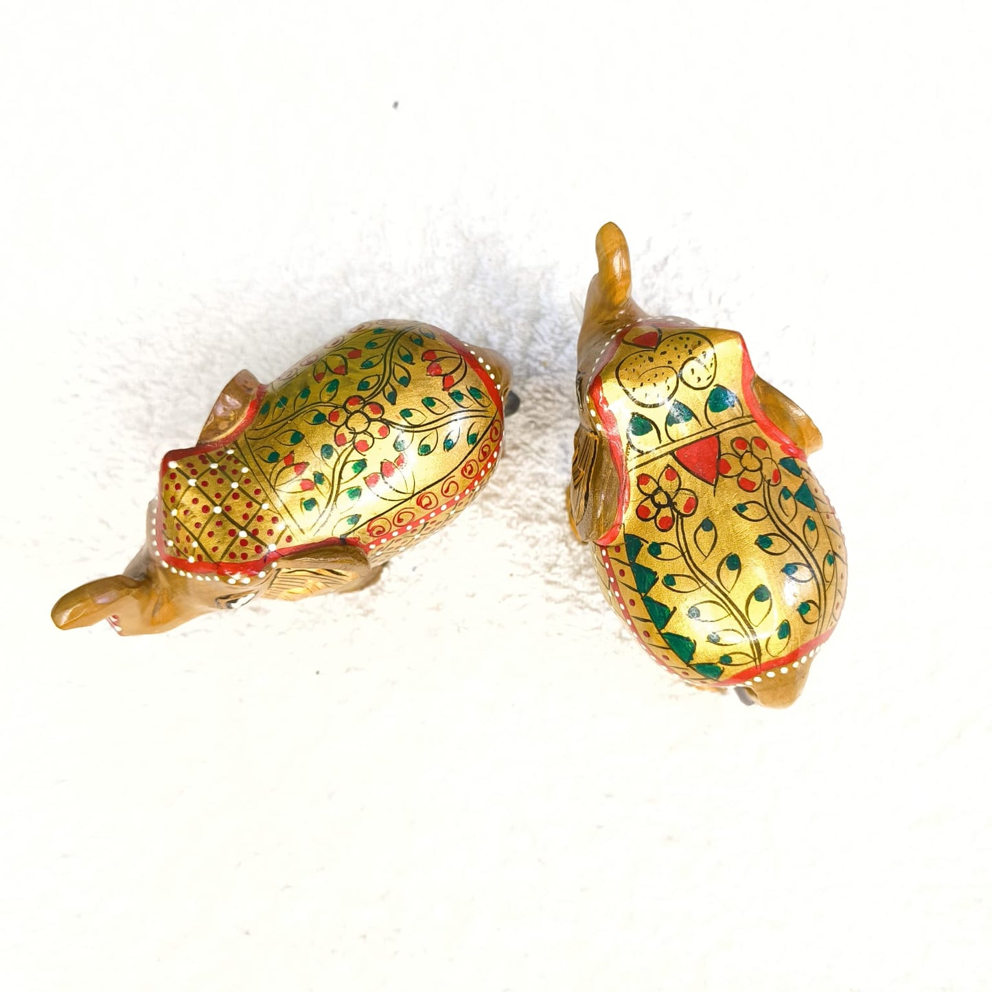 Hand painted Wooden Rajasthan Elephant Showpiece