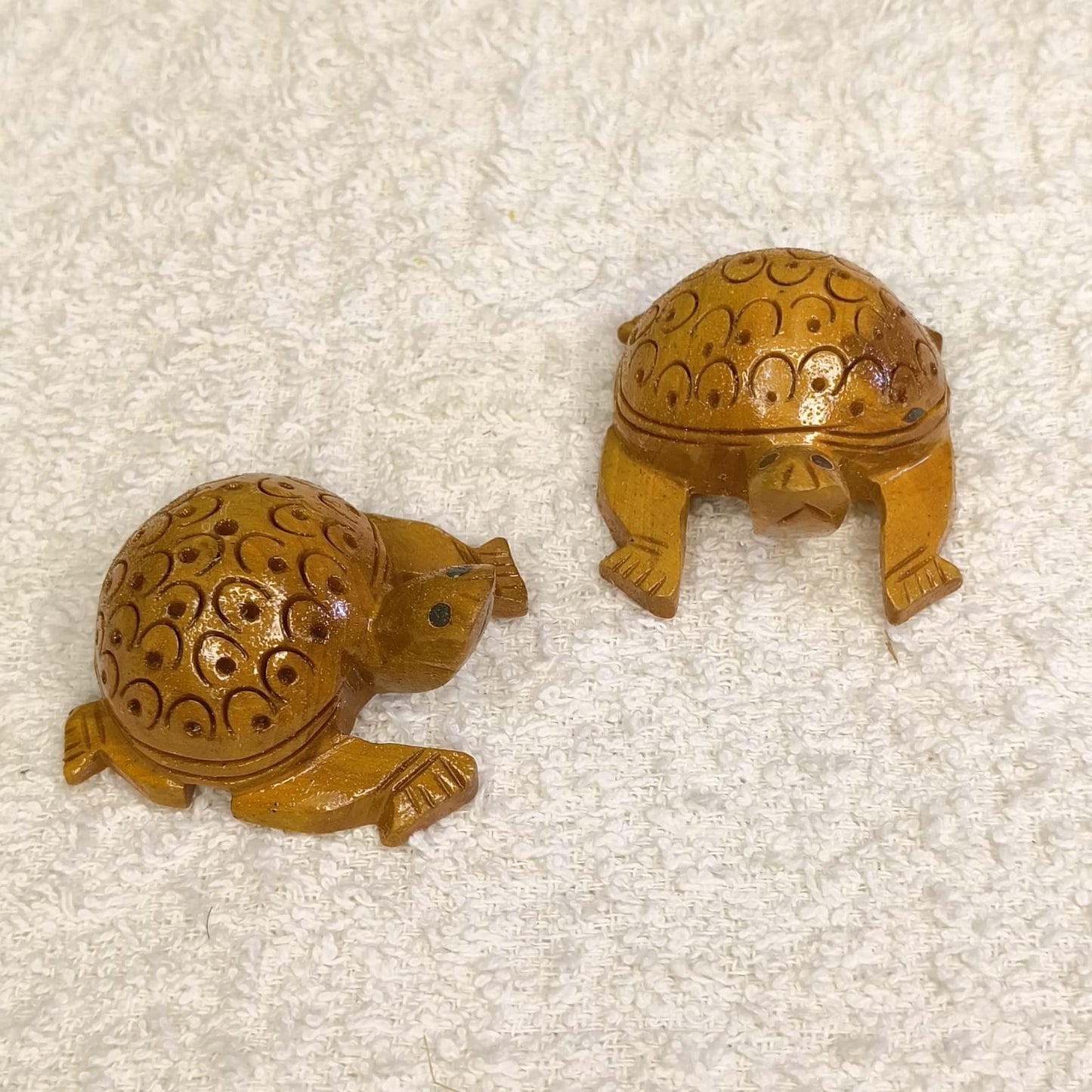 Hand Crafted Wooden Tortoise Turtle