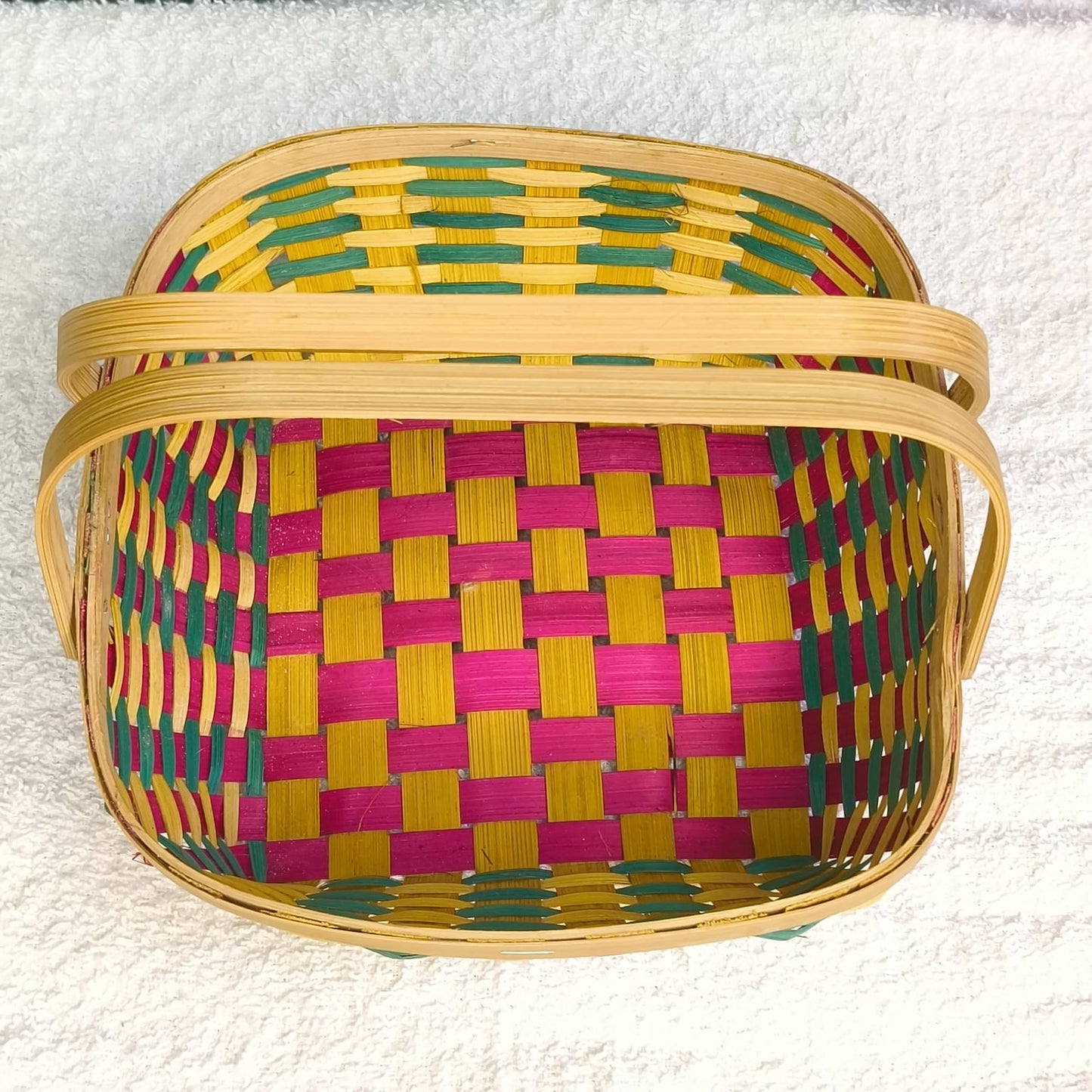 Handmade Bamboo Fruit/Flower/Basket/Multi Purpose Basket With Handle