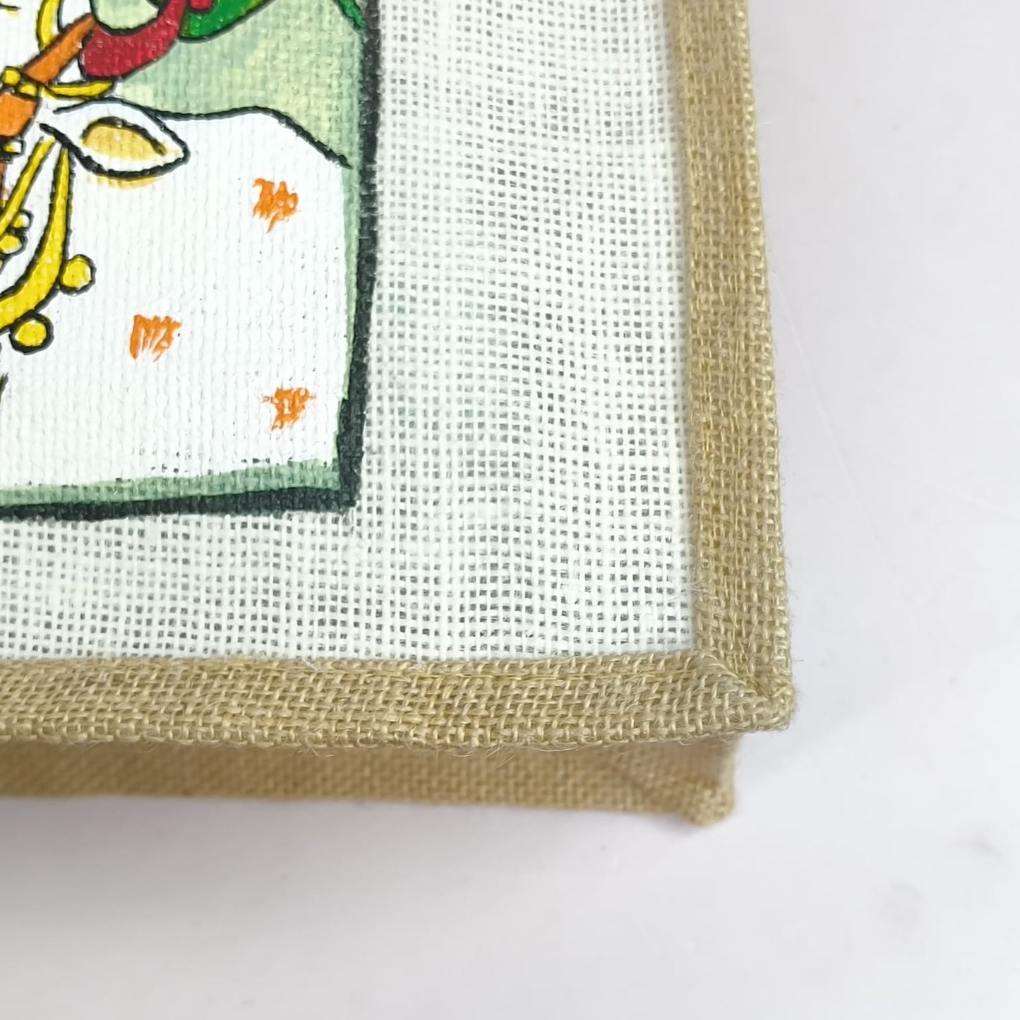 Hand Painted Jute Shopping Bag