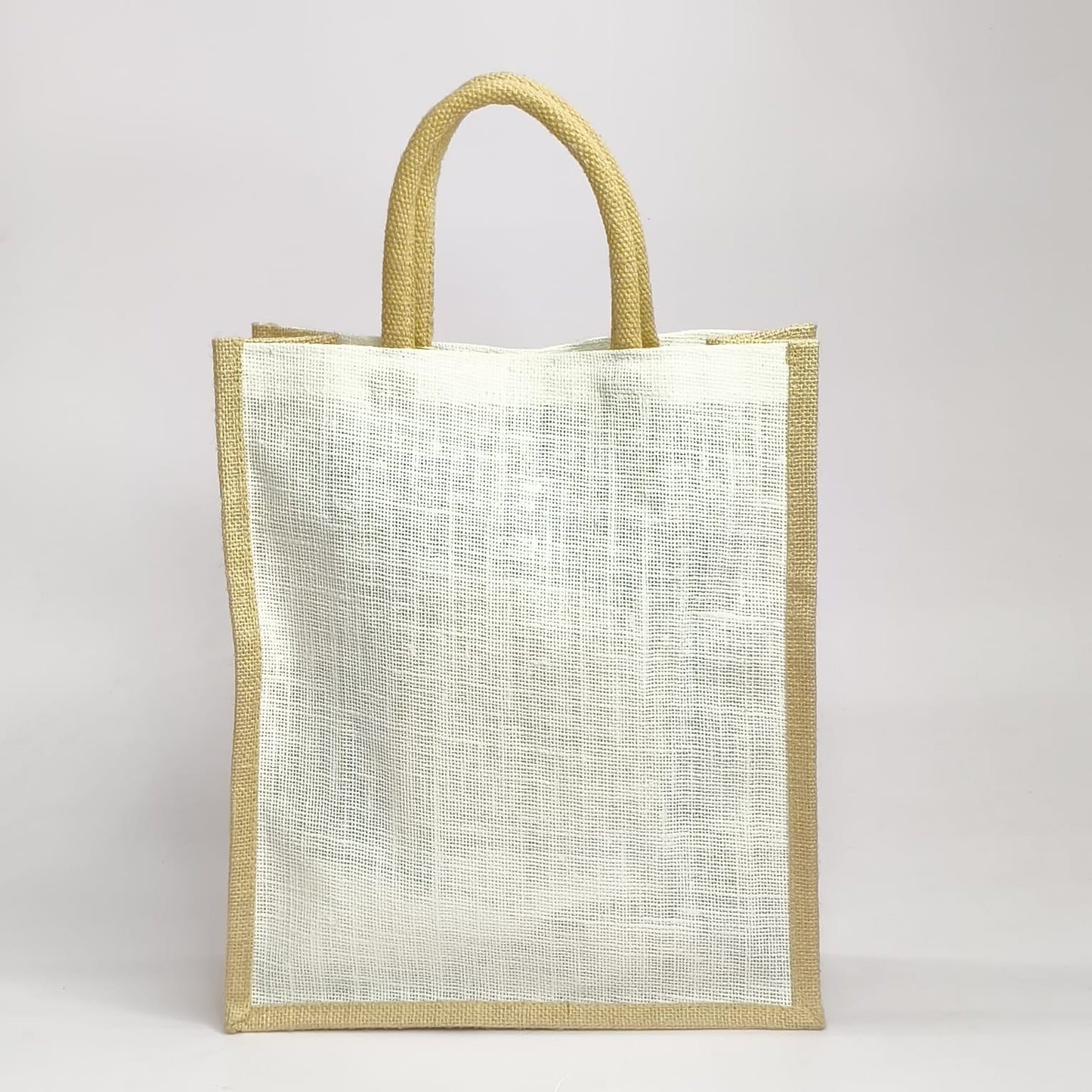 Hand Painted Jute Shopping Bag