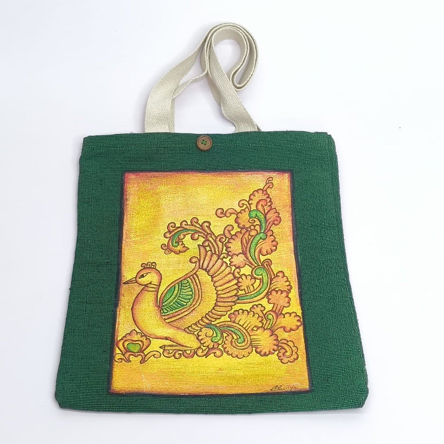 HAND PAINTED TOTE BAG