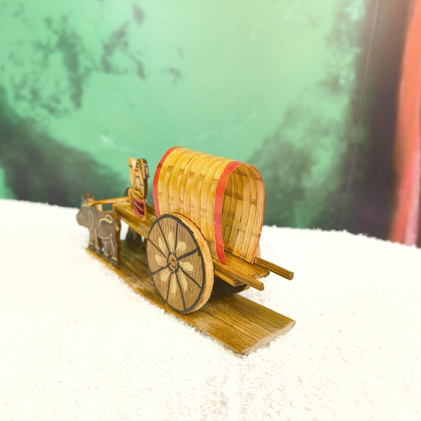 Hand Made Bamboo Bullock Cart