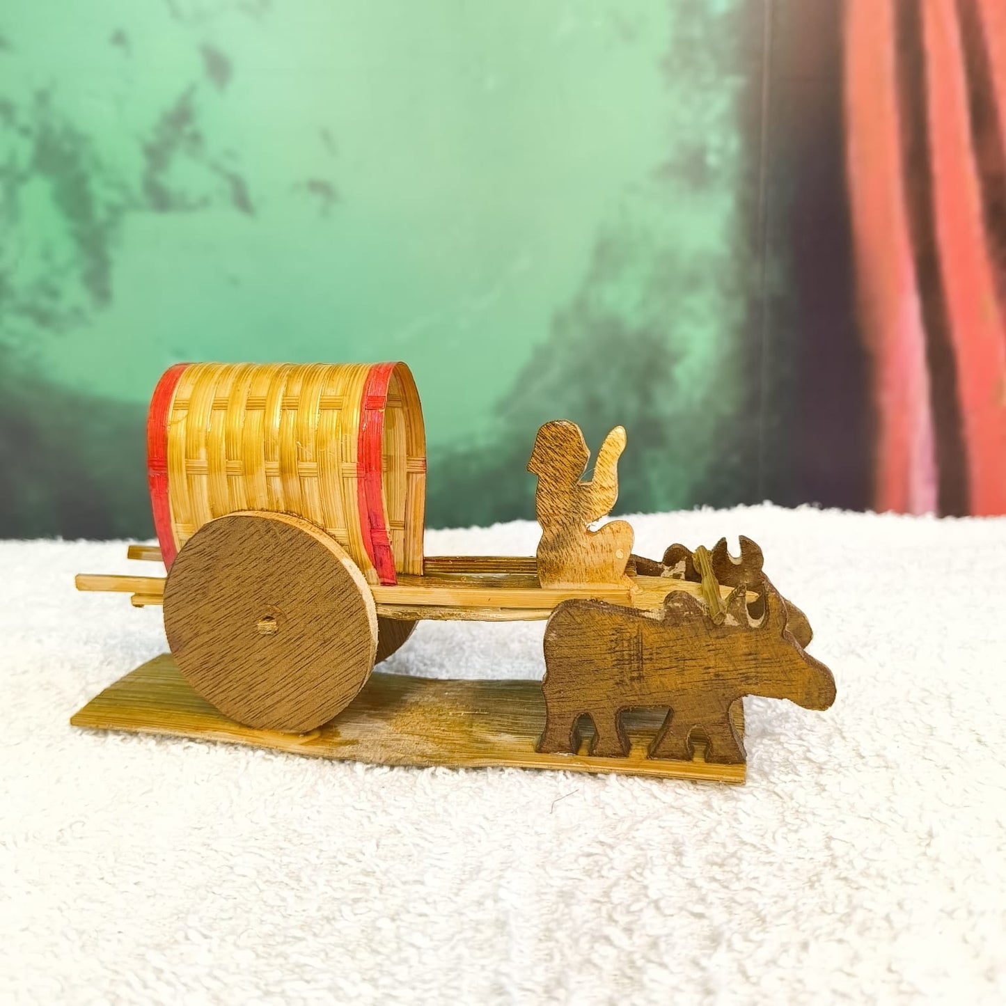 Hand Made Bamboo Bullock Cart