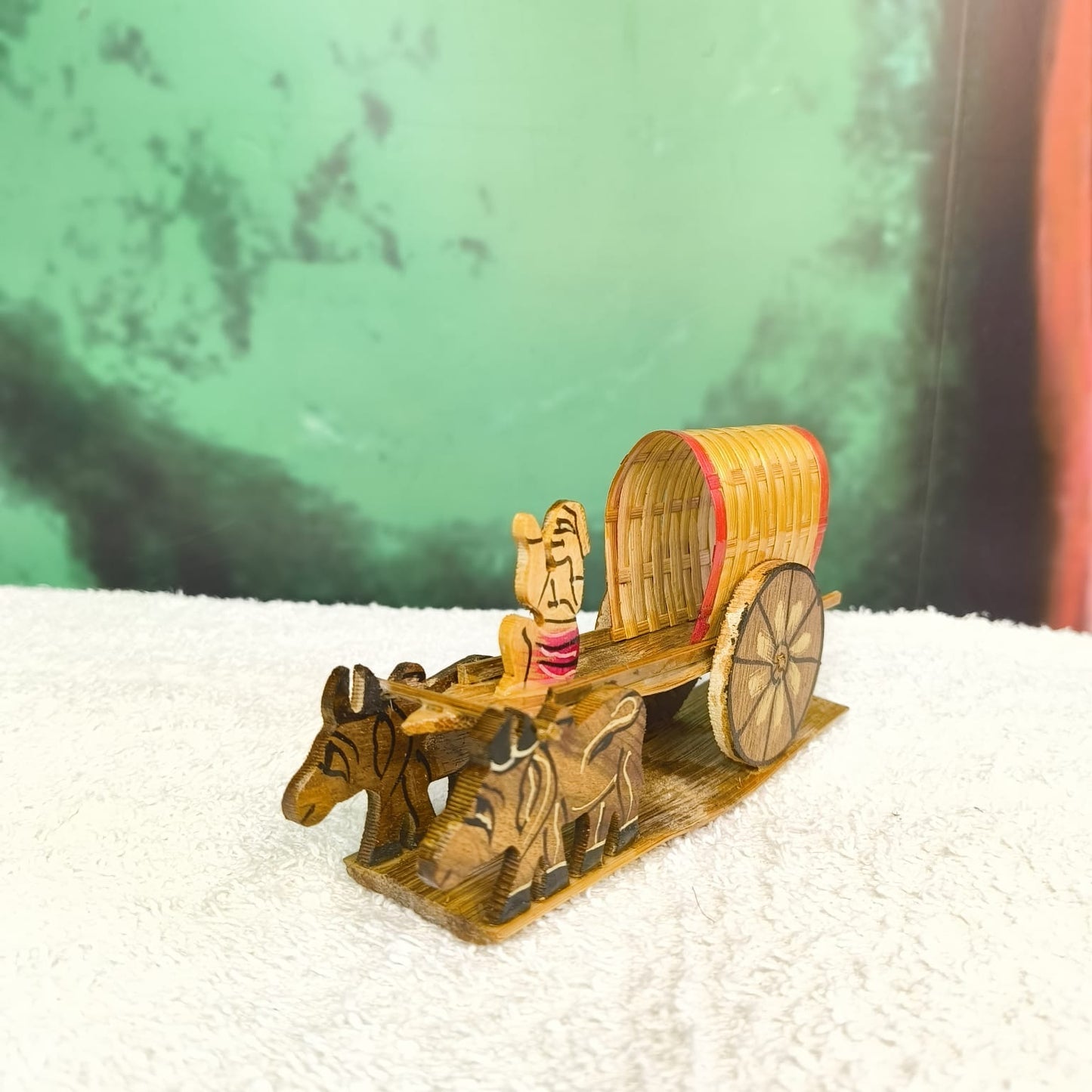 Hand Made Bamboo Bullock Cart
