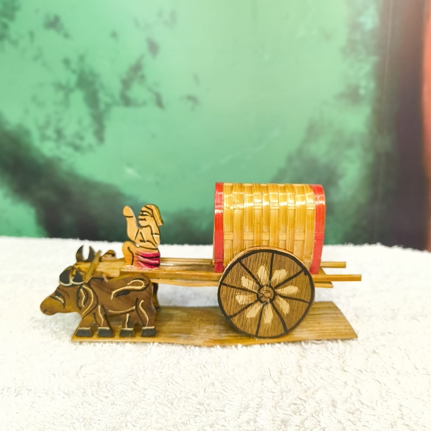 Hand Made Bamboo Bullock Cart