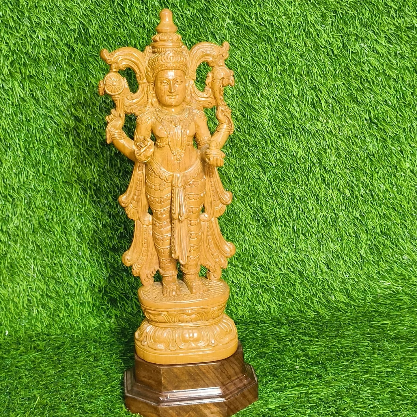 Wooden Dhanwanthari Murthy Idol