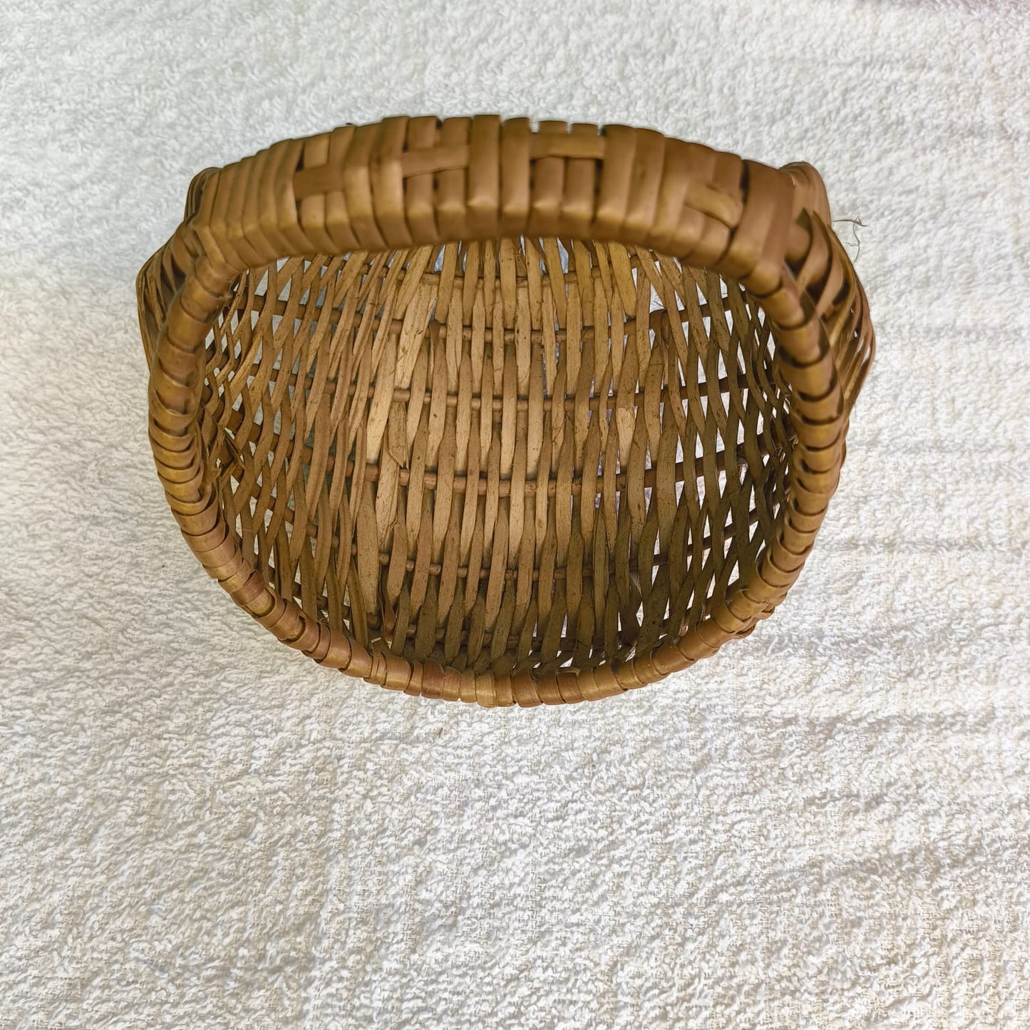Hand made Moon Wicker Basket