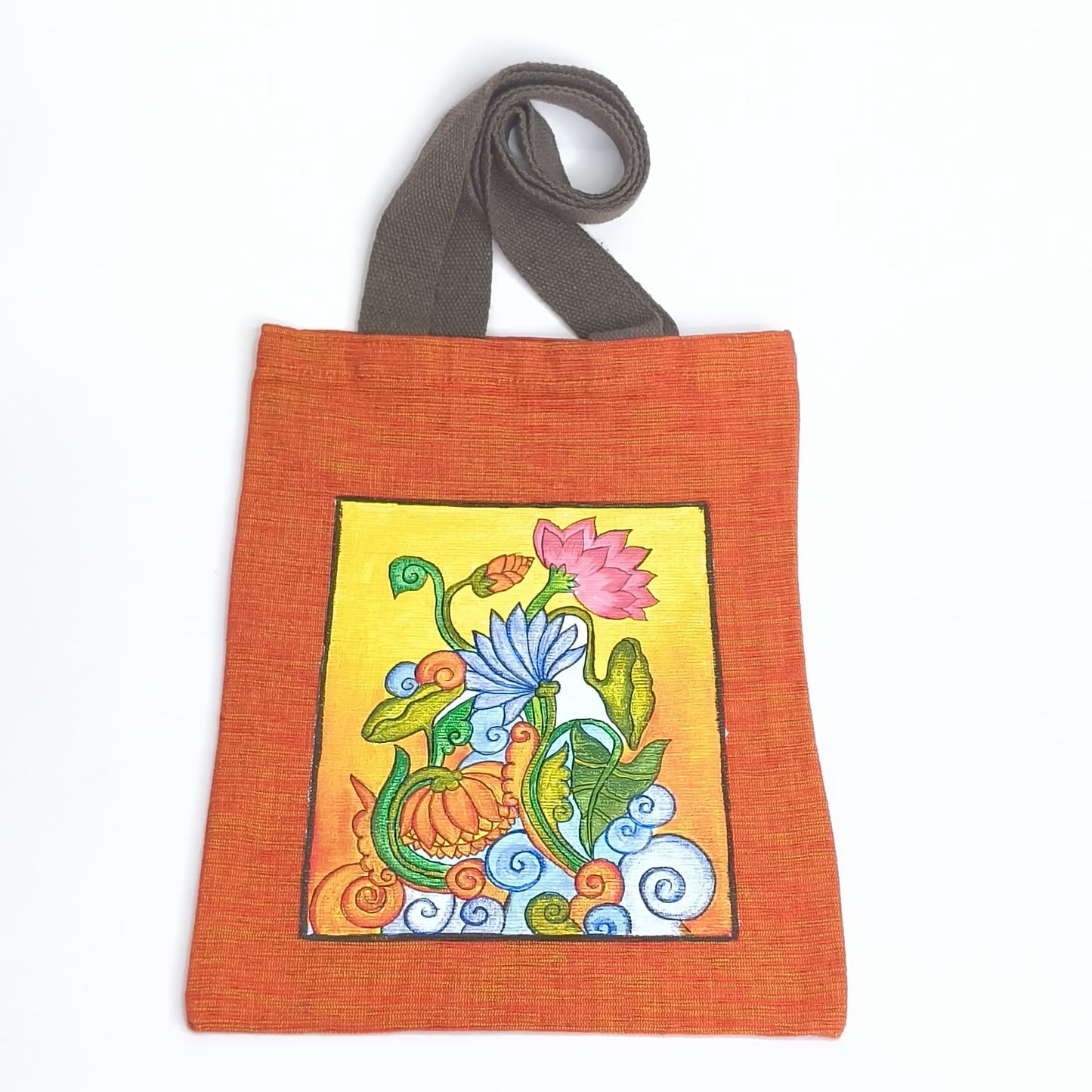 HAND PAINTED TOTE BAG