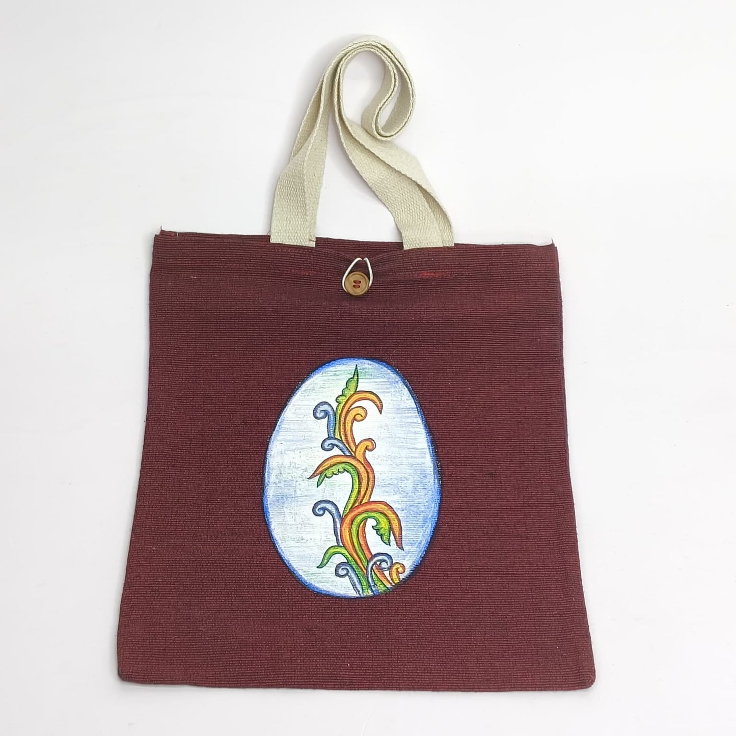 HAND PAINTED TOTE BAG