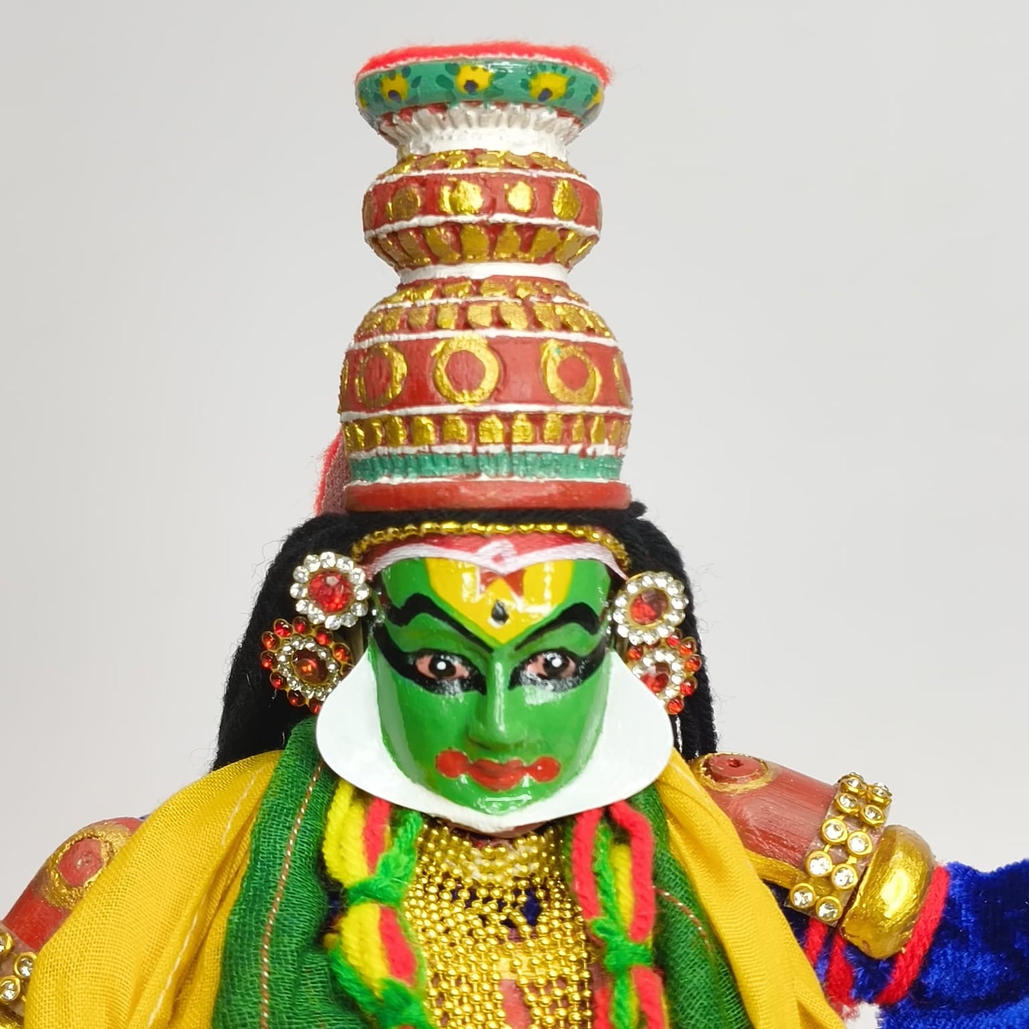 kathakali wooden idol krishna