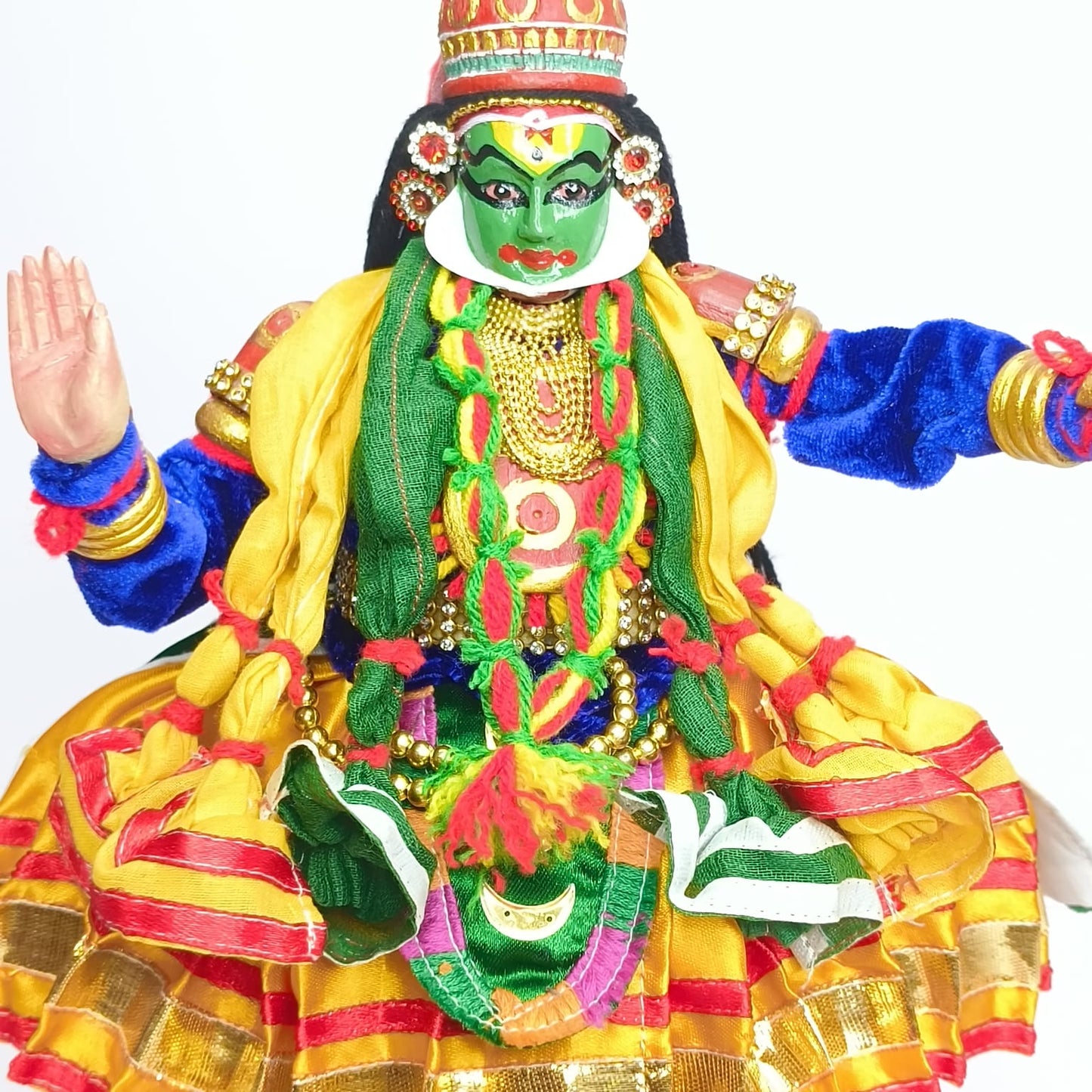 kathakali wooden idol krishna