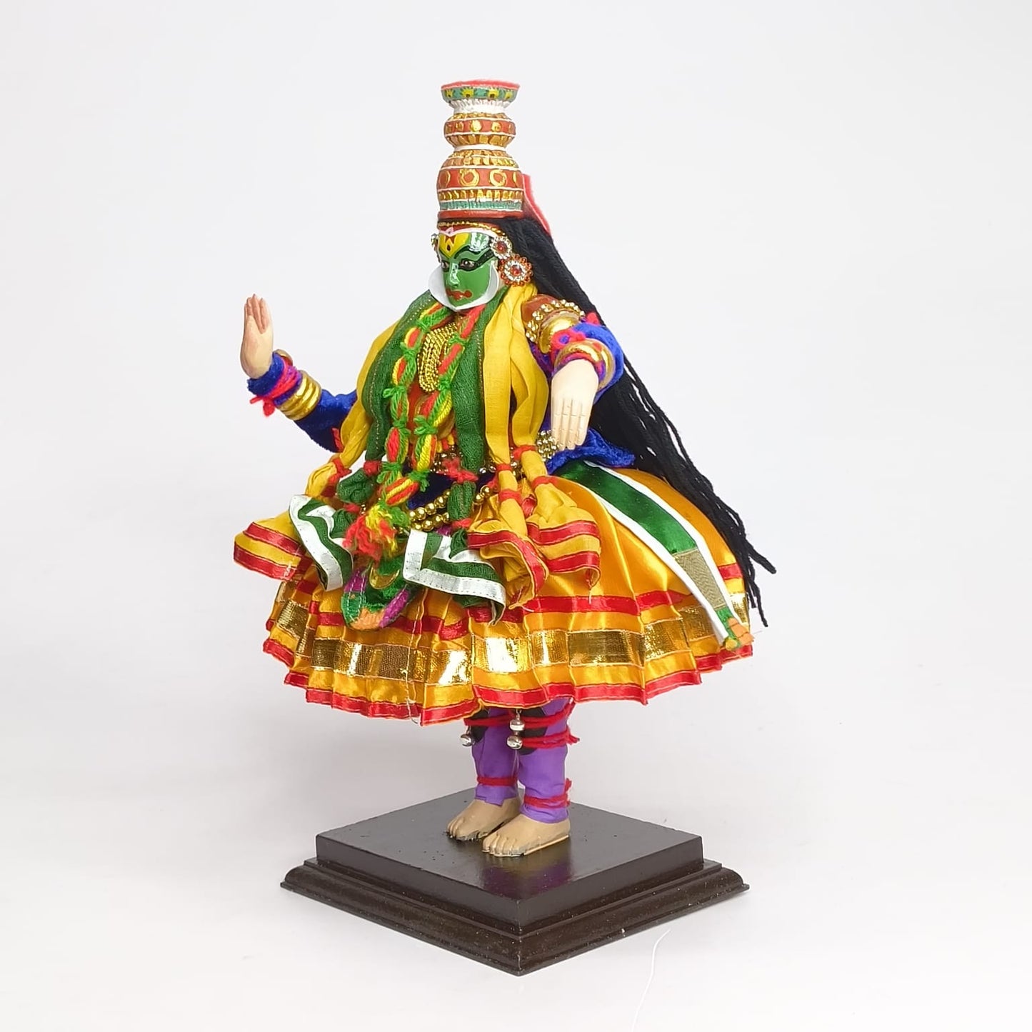 kathakali wooden idol krishna