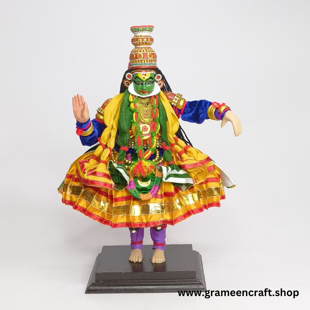 kathakali wooden idol krishna
