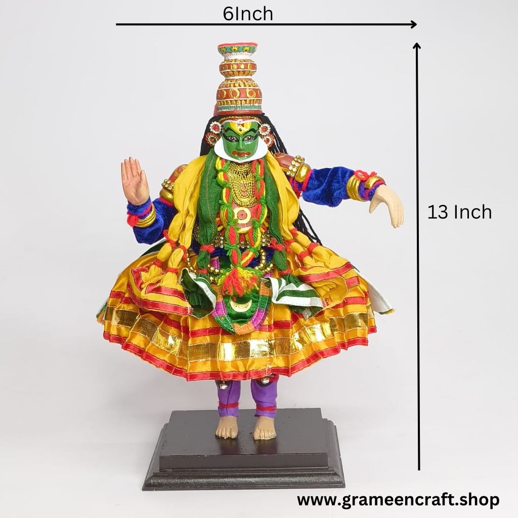kathakali wooden idol krishna