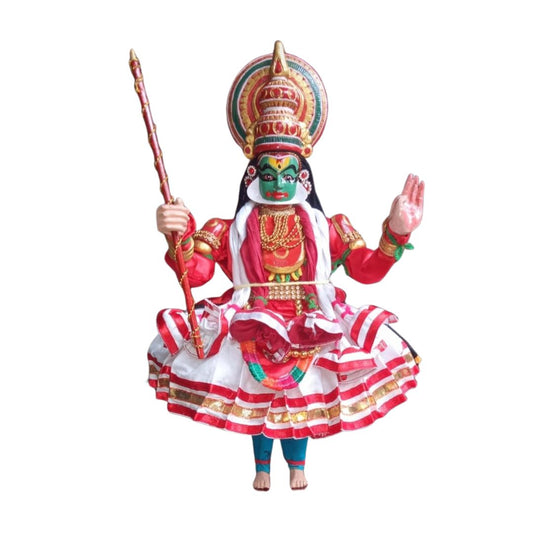 Kerala Handicraft - Kathakali figurine- Krishna