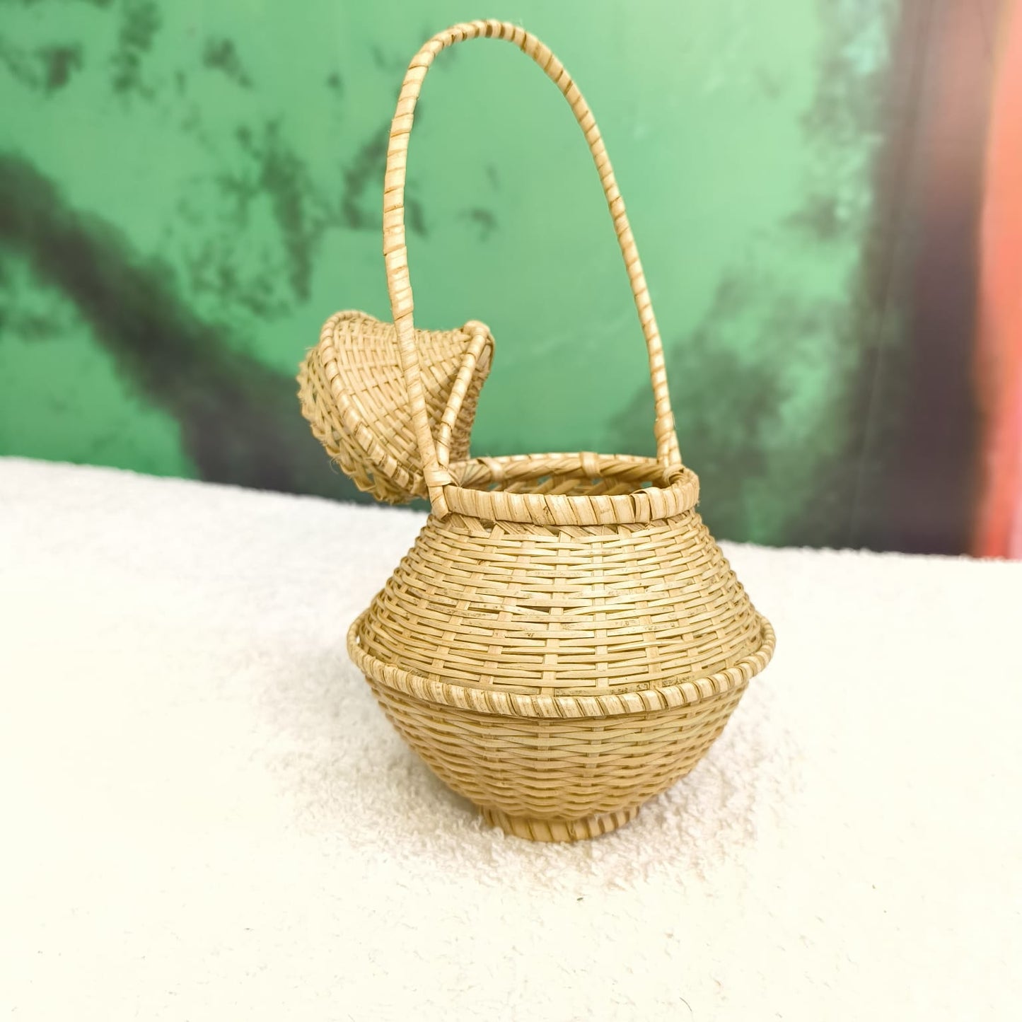 Green Bamboo Lantern