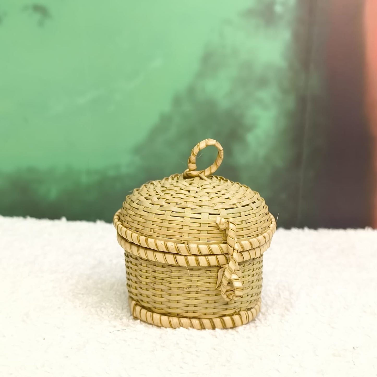 Handmade Miniature Jewellery Bamboo Box With Lid