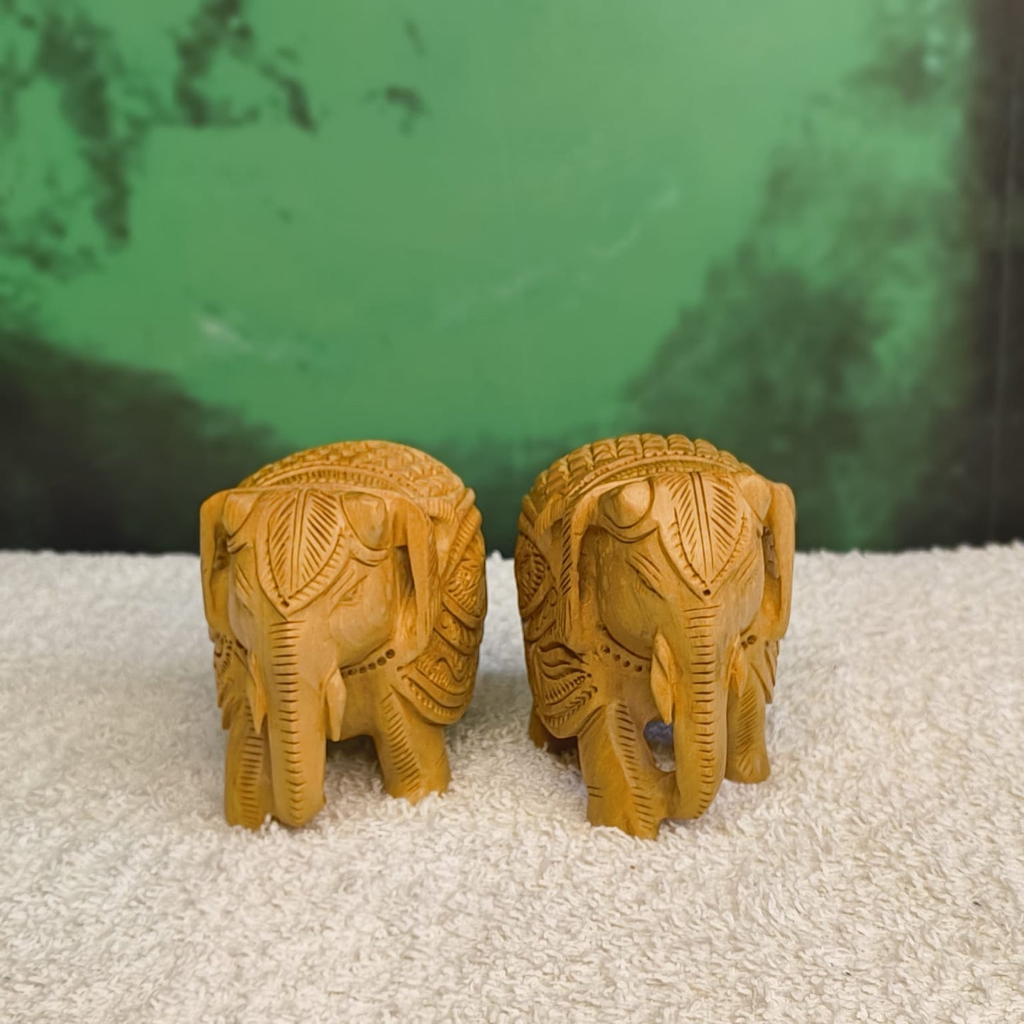 Wooden Rajasthan Handicraft Elephant Showpiece