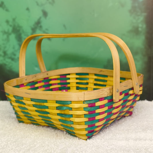 Handmade Bamboo Fruit/Flower/Basket/Multi Purpose Basket With Handle